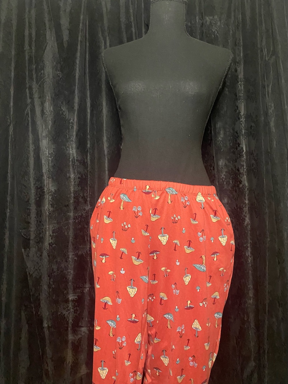 Hippie Boho Bohemian Mushroom Pajama Pants
